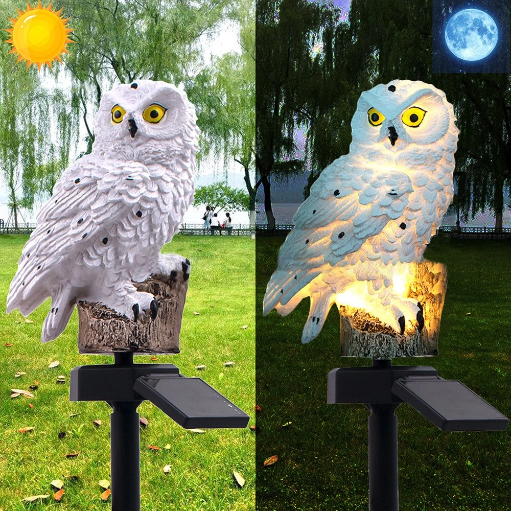 Waterproof Ground Insert Lamp Solar Energy Owl LED Lamp Outdoor Garden Lawn Landscape Lamp